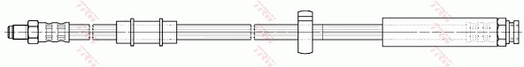 TRW Bremseslange phb301 for PEUGEOT FIAT