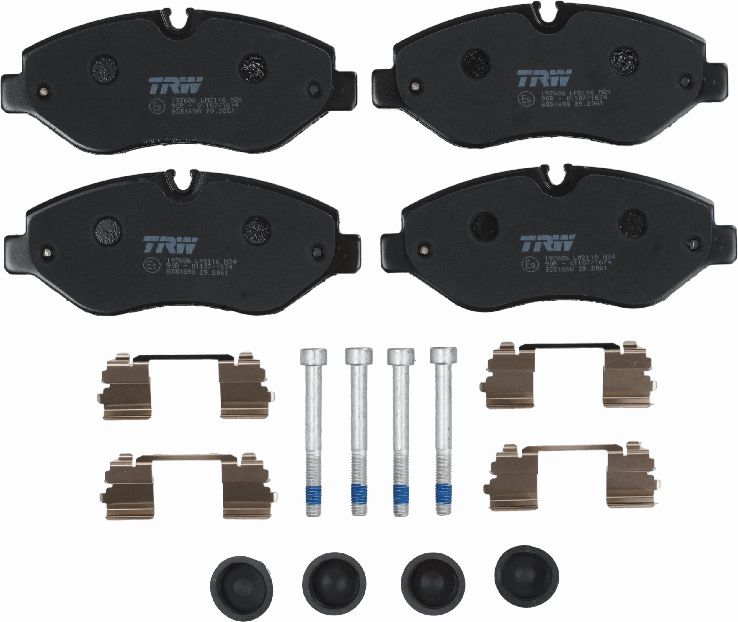 TRW Bremseklodser gdb1698 for MERCEDES-BENZ VW