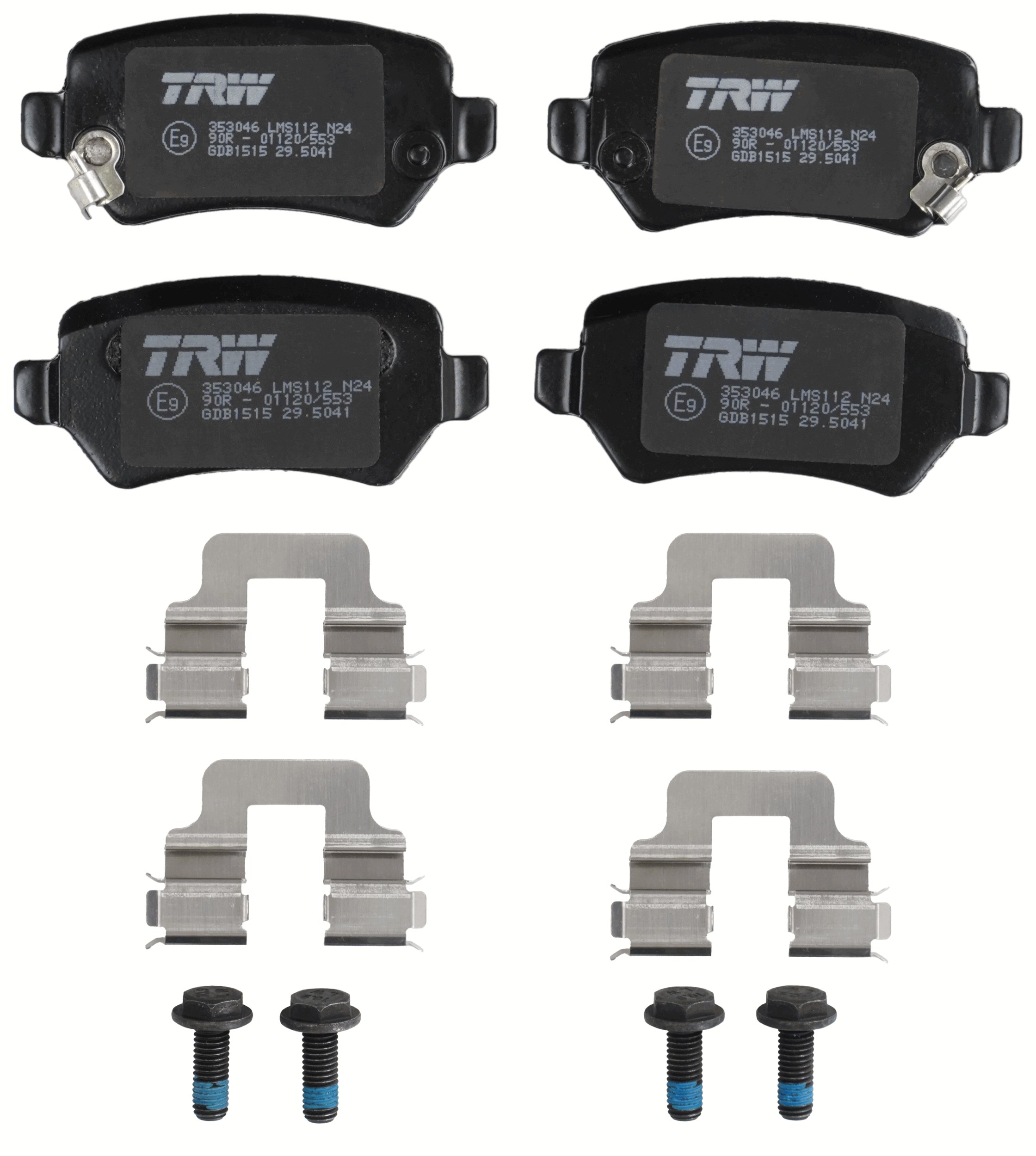 TRW Bremseklodser gdb1515 for OPEL VAUXHALL CHEVROLET GENERAL MOTORS SATURN KIA