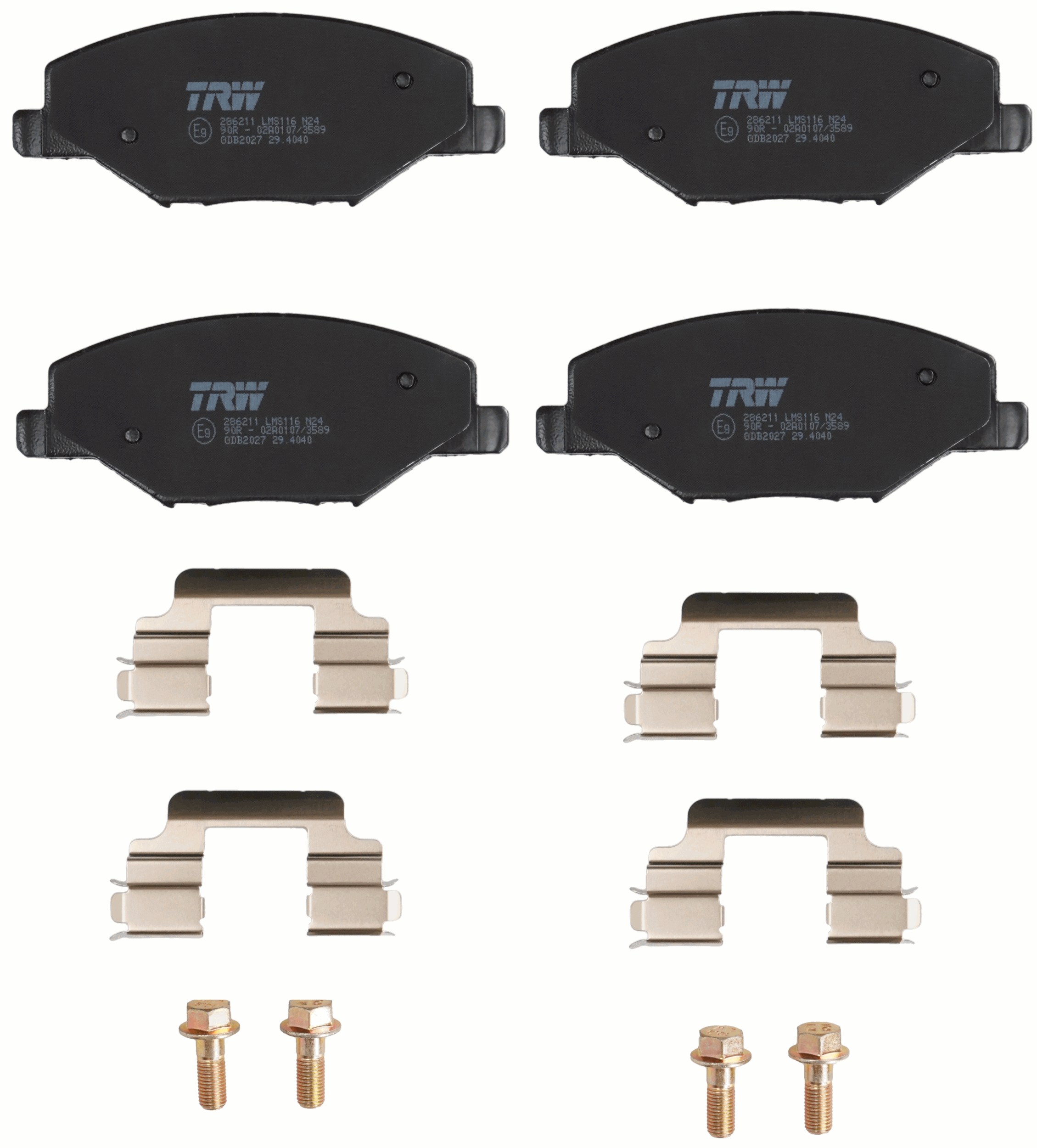 TRW Bremseklodser GDB2027 for SKODA