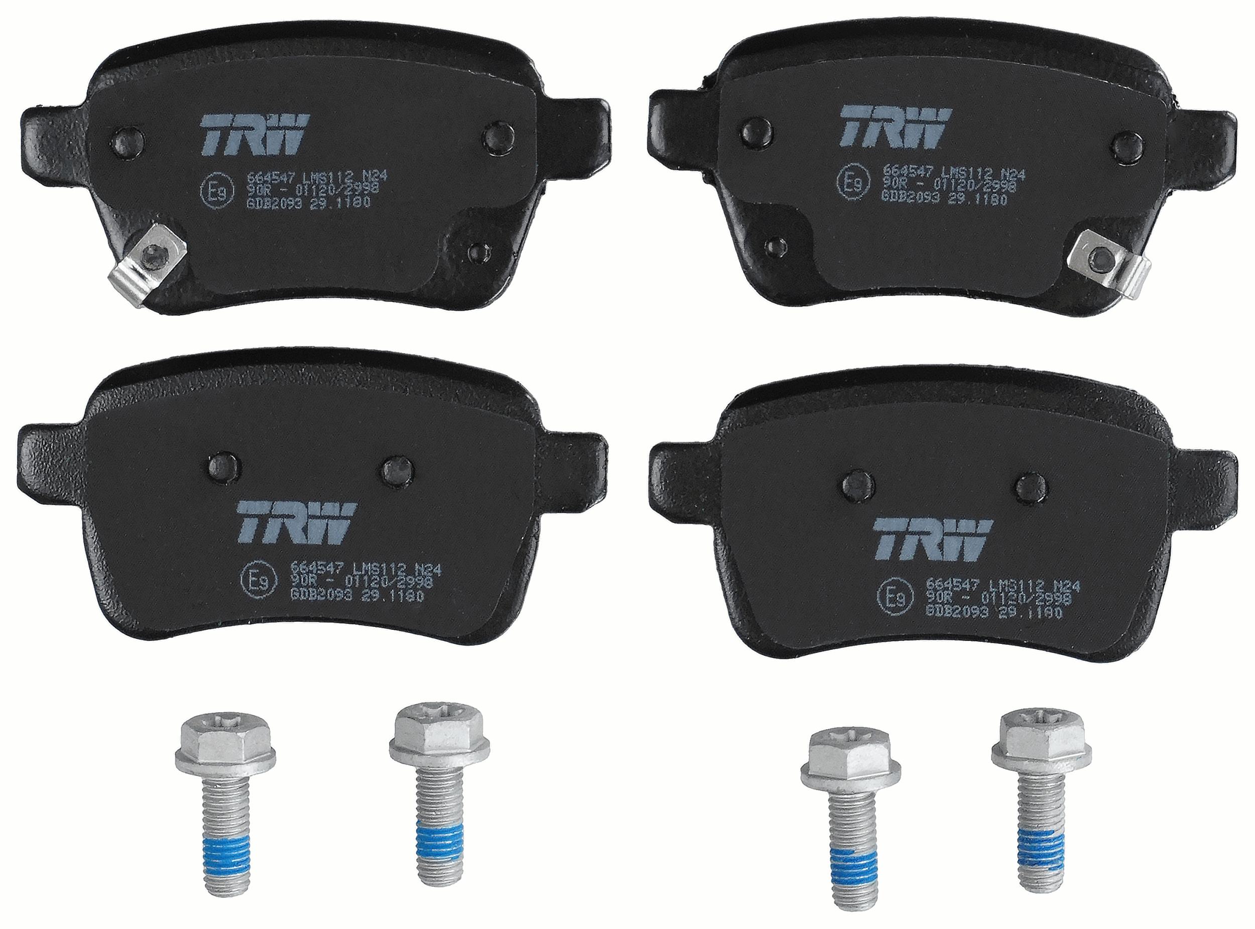 TRW Bremseklodser gdb2093 for VAUXHALL FIAT