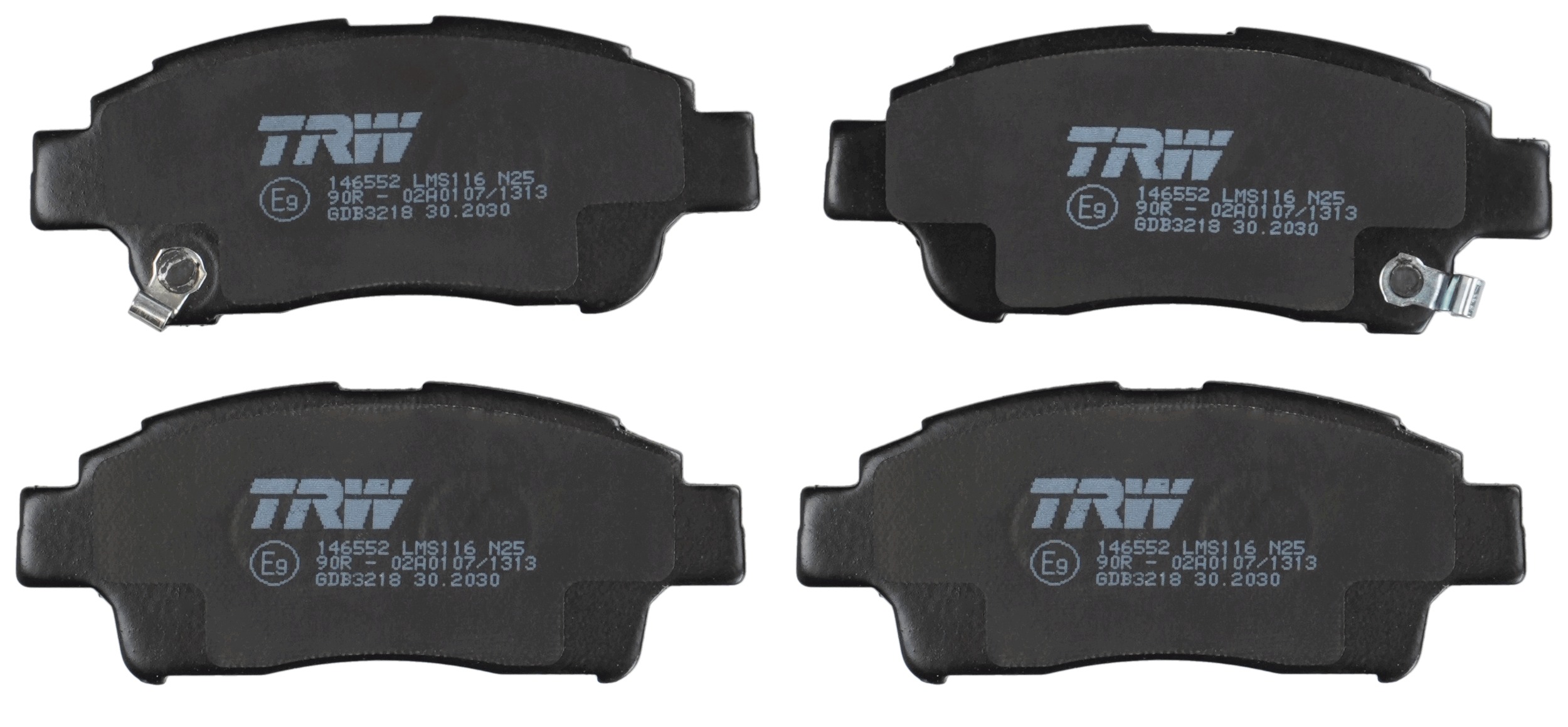TRW Bremseklodser gdb3218 for TOYOTA
