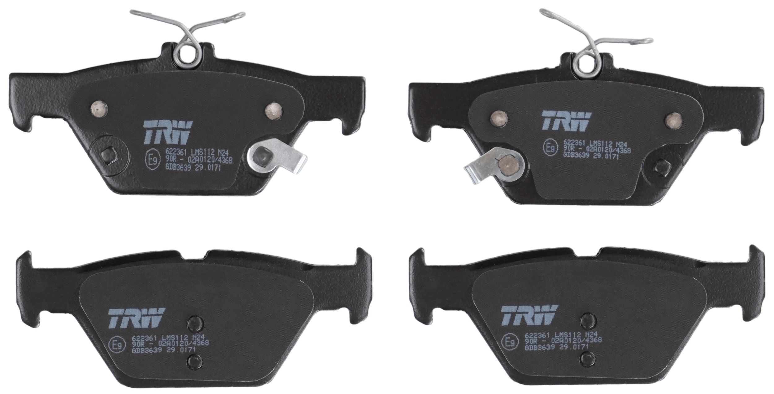 TRW Bremseklodser GDB3639 for SUBARU