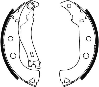 TRW Bremsebakkesæt gs8484 for FIAT