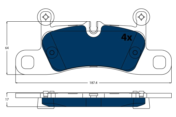 TRW Bremseklodser gdb1875bte for VW