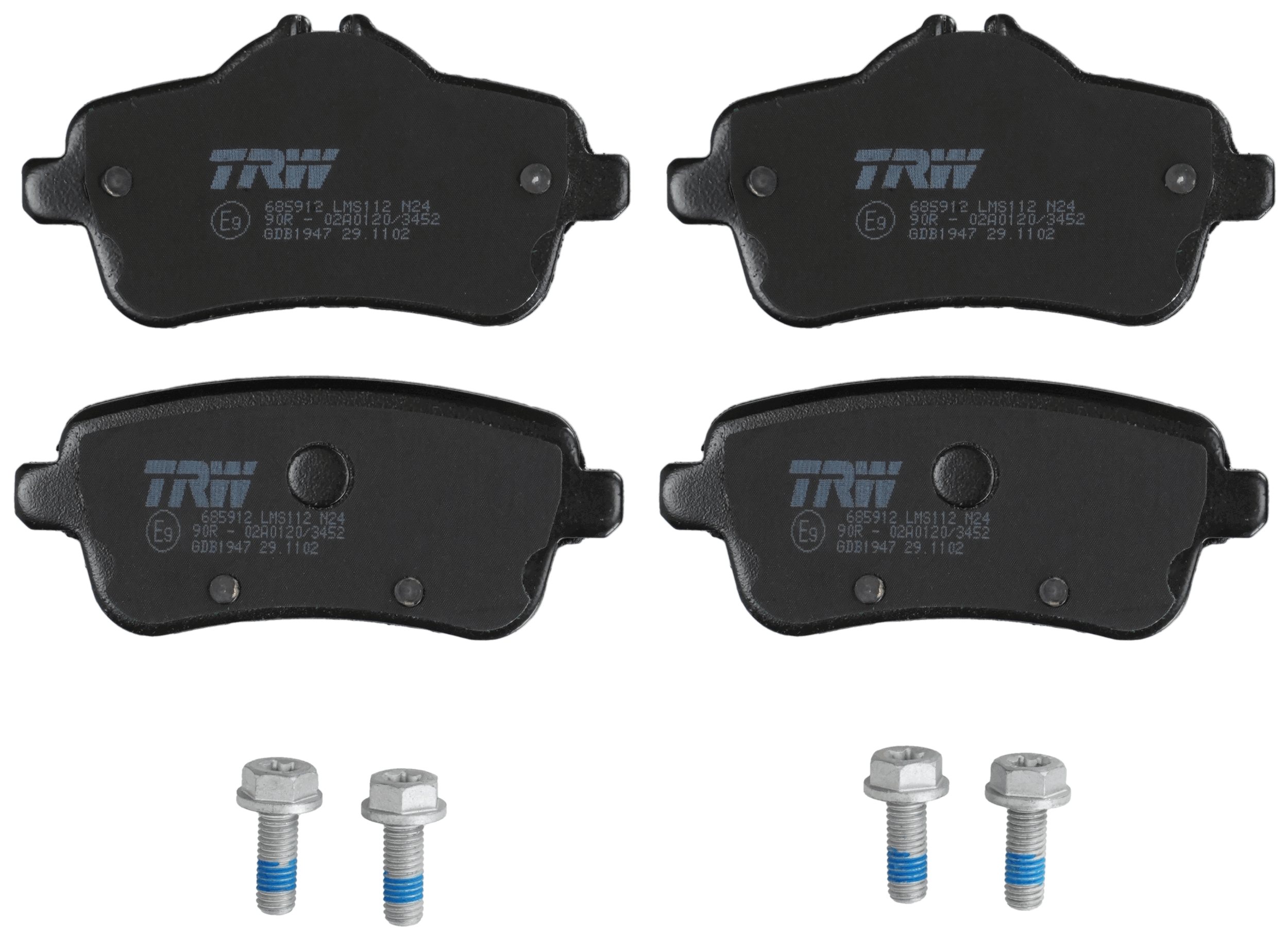 TRW Bremseklodser gdb1947 for MERCEDES-BENZ DAIMLER