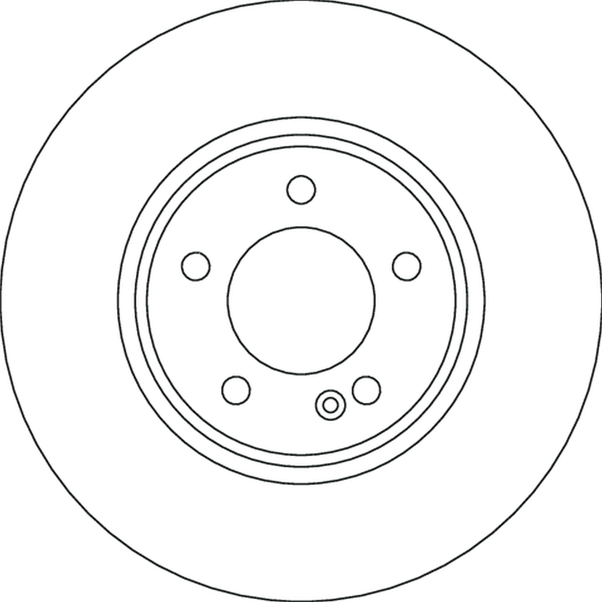 TRW Bremseskive df4638s 354mm 32mm for MERCEDES-BENZ
