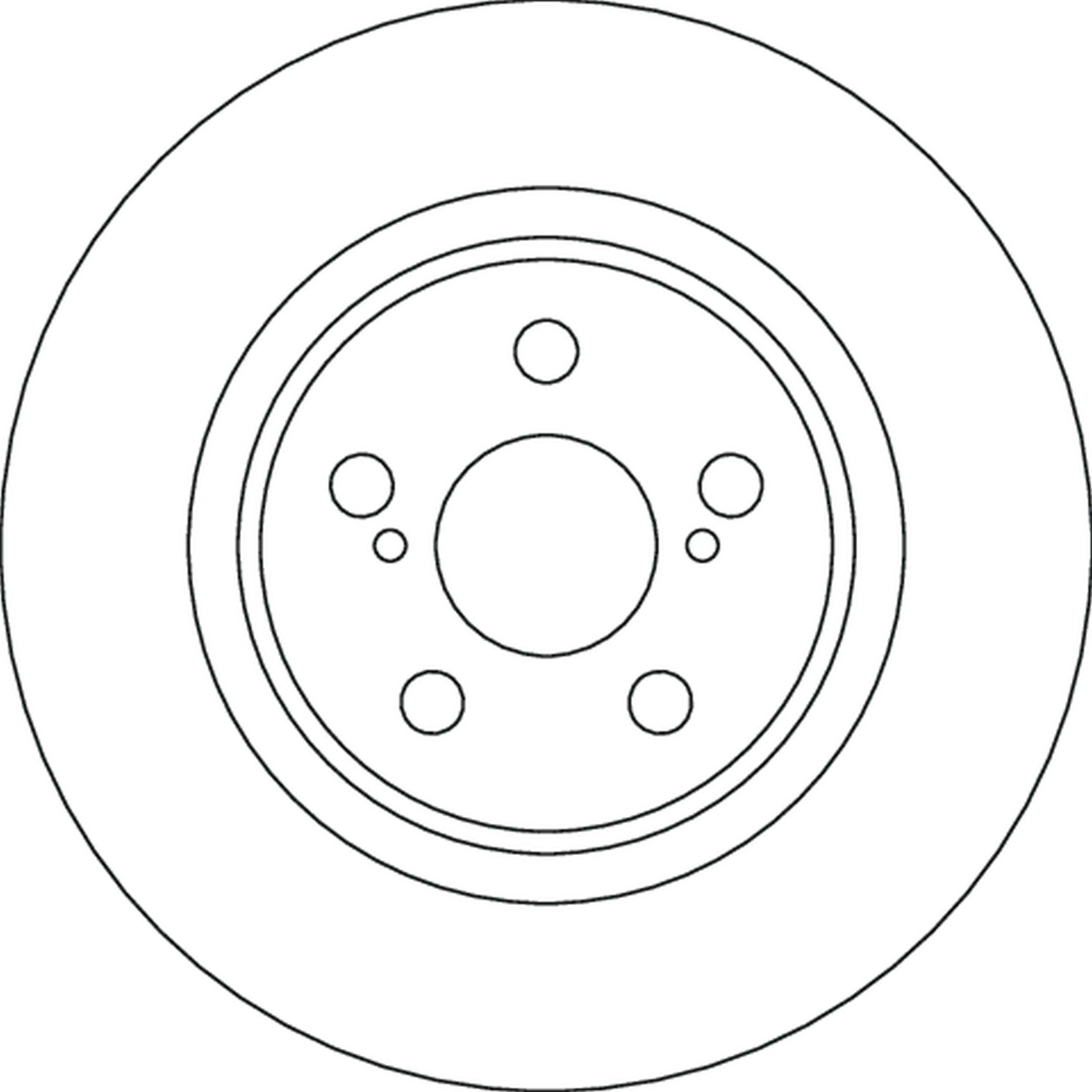 TRW Bremseskive df4641 282mm 22mm for MAZDA TOYOTA