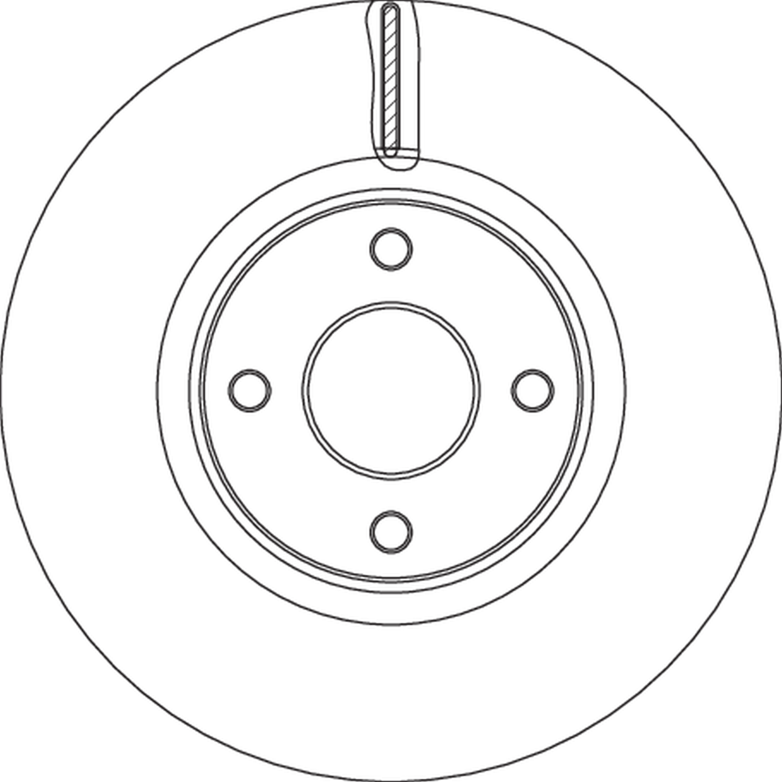 TRW Bremseskive df6761s 300mm 25mm for FORD