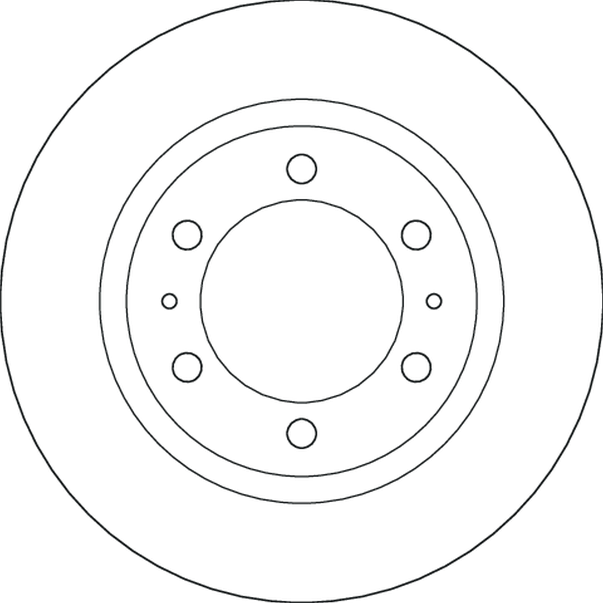 TRW Bremseskive DF6817S 319mm 28mm for TOYOTA