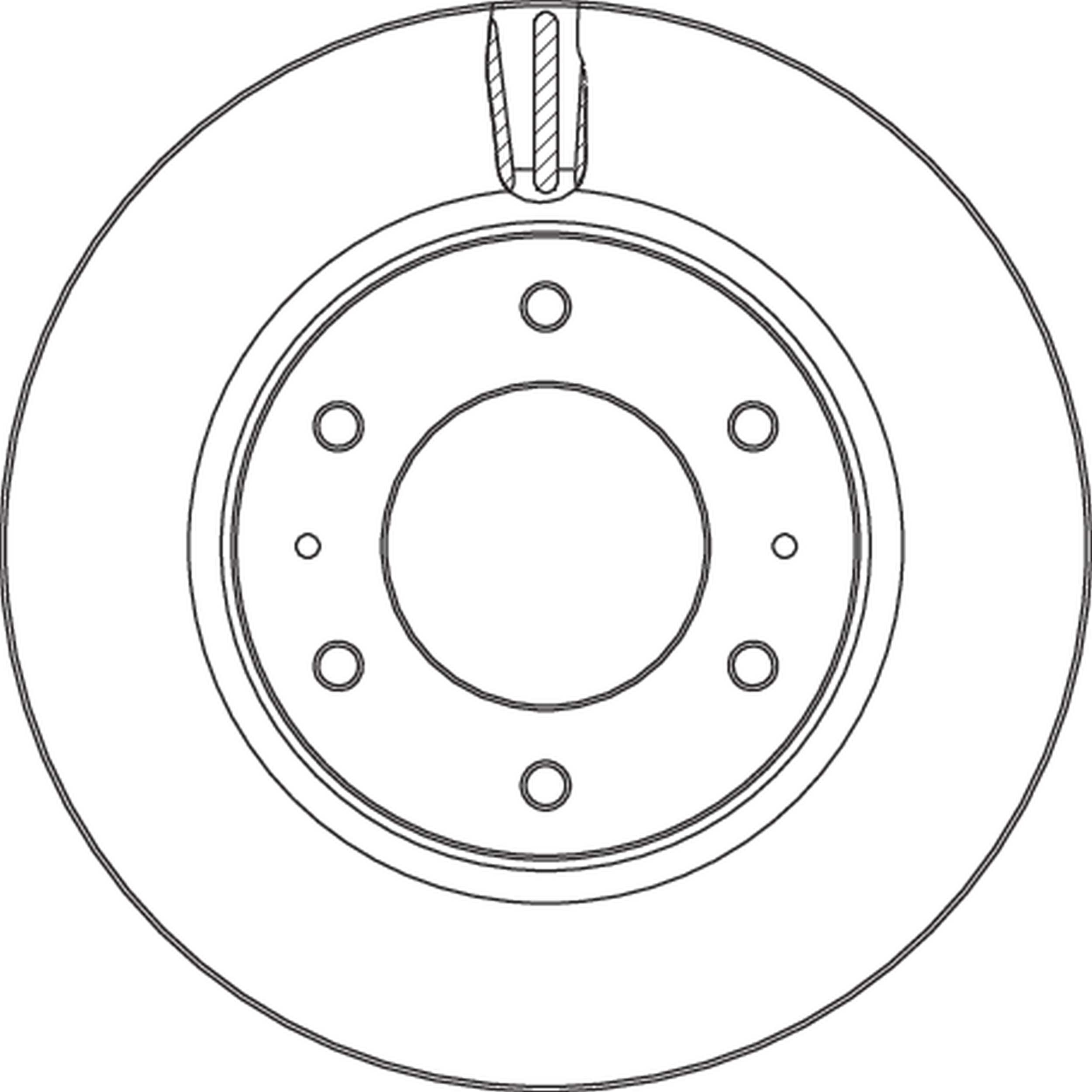 TRW Bremseskive df6992s 320mm 28mm for MITSUBISHI
