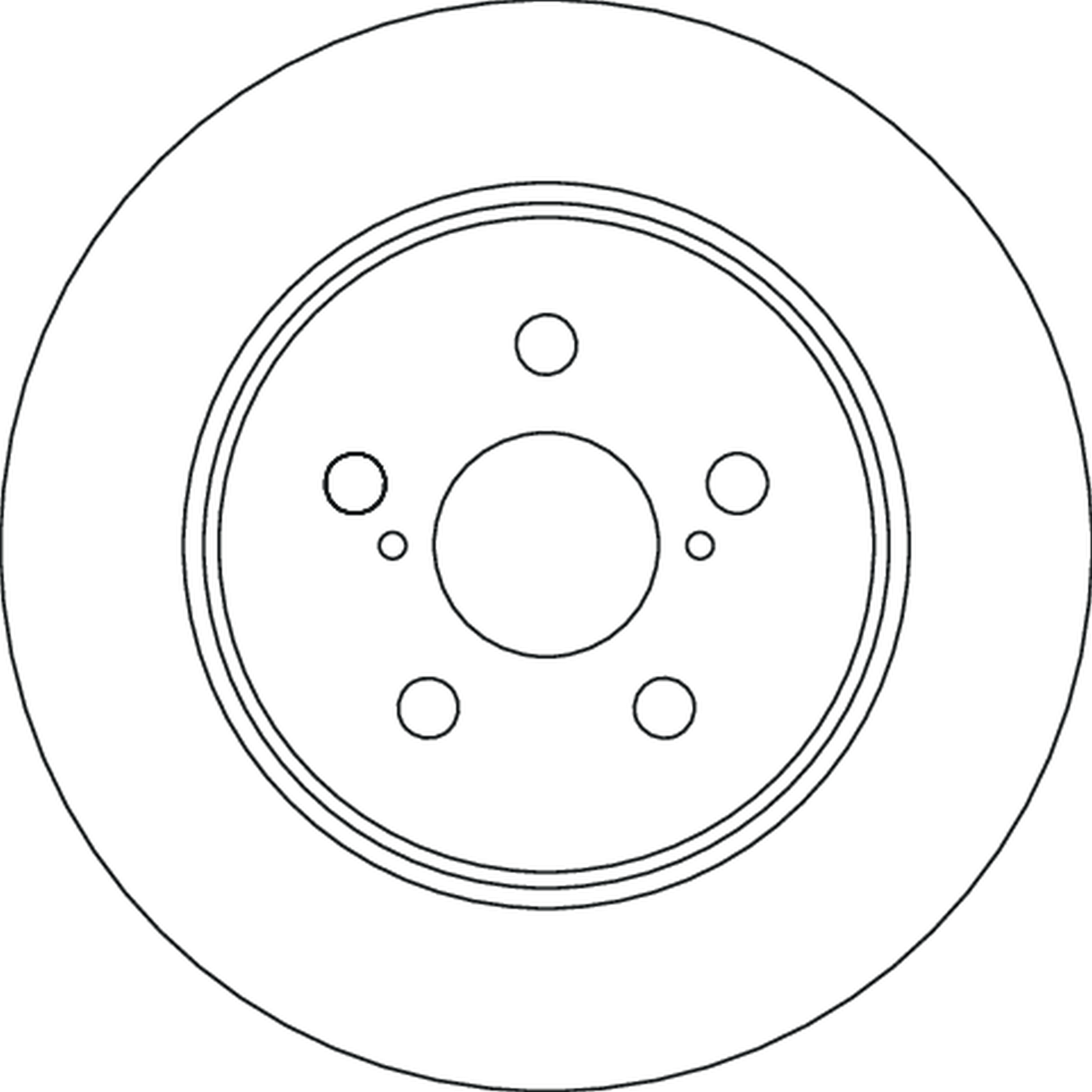 TRW Bremseskive df6828 274mm 10mm for TOYOTA
