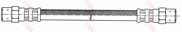TRW Bremseslange pha119 for VW AUDI