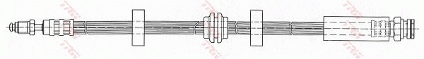 TRW Bremseslange phb343 for SAAB