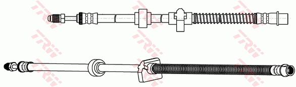 TRW Bremseslange phb419 for PEUGEOT