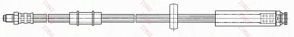 TRW Bremseslange phb480 for FIAT PEUGEOT