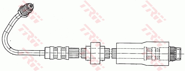 TRW Bremseslange phb542 for RENAULT
