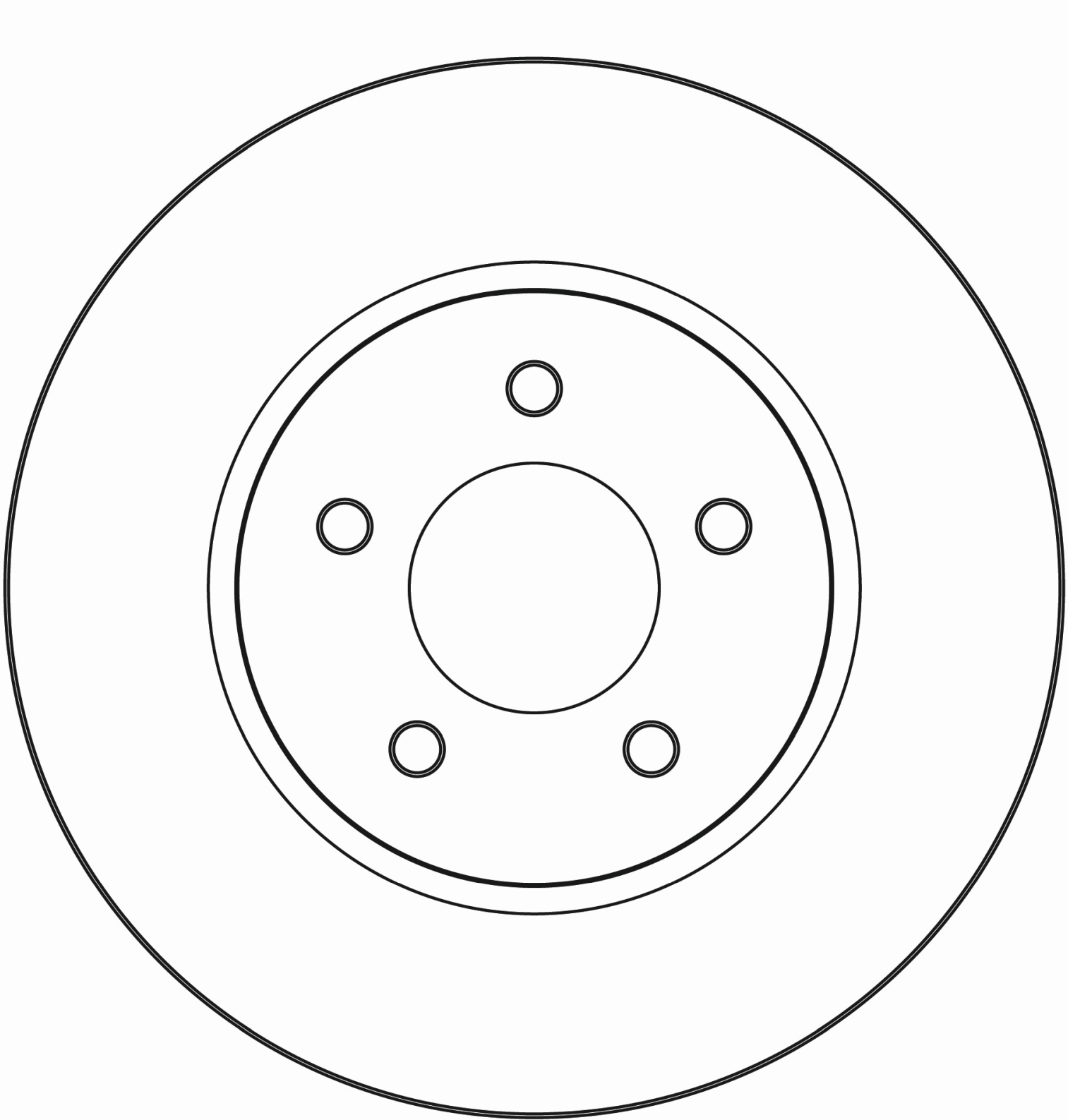 TRW Bremseskive df3920s 303mm 26mm for FORD