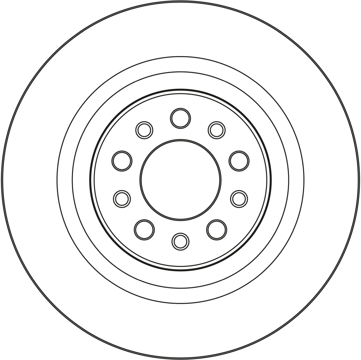 TRW Bremseskive DF4068 320mm 12mm for JEEP