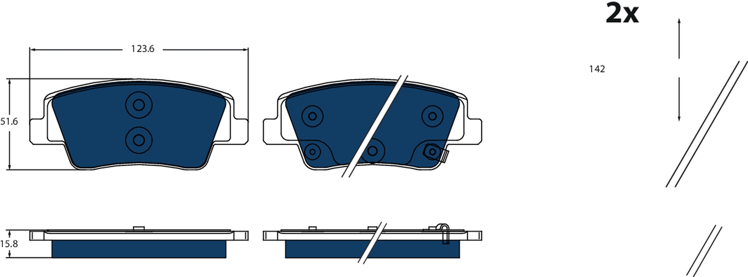 TRW Bremseklodser gdb2497bte for HYUNDAI GENESIS