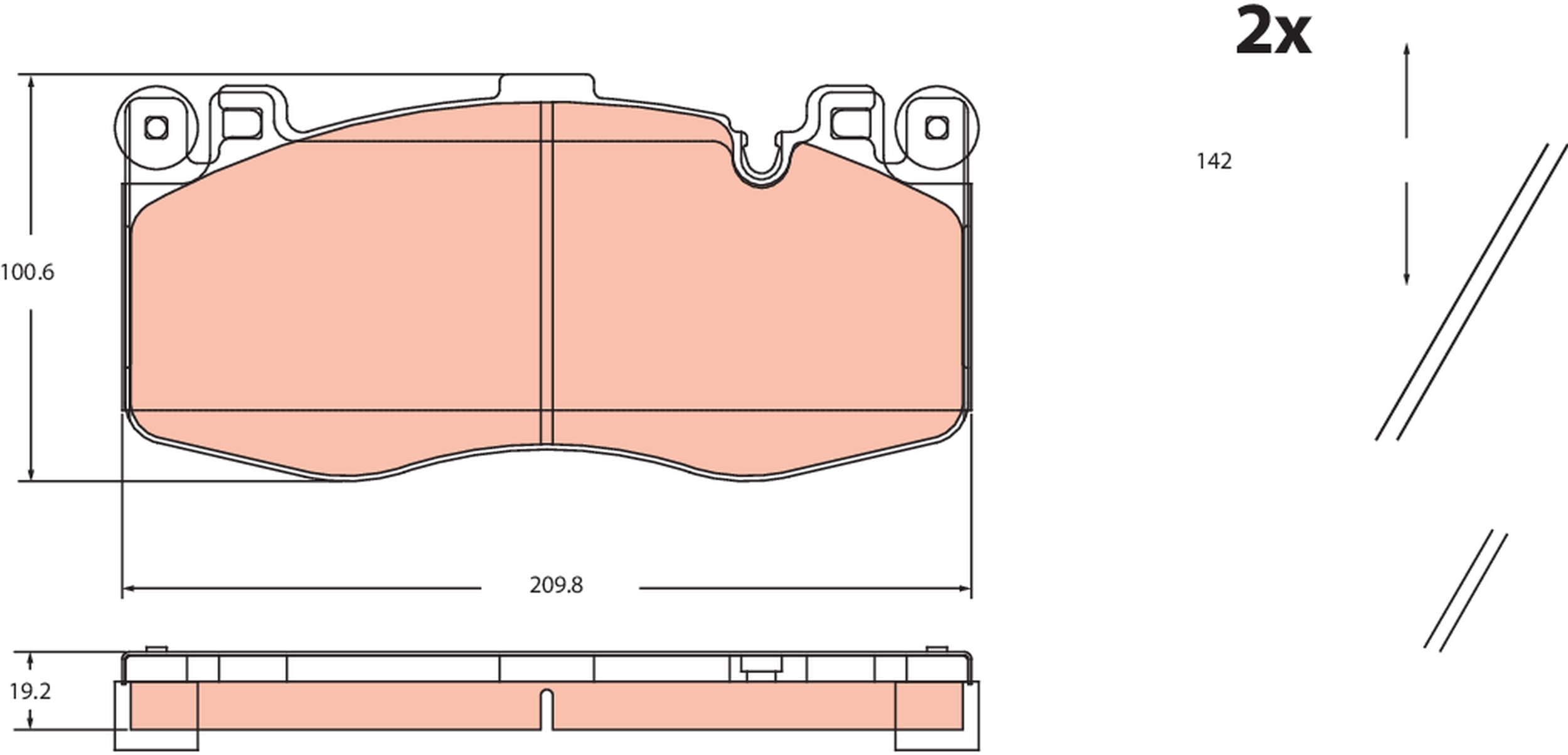TRW Bremseklodser gdb2211 for BMW