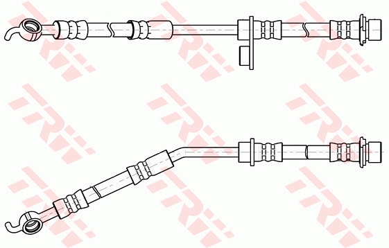 TRW Bremseslange phd1056 for DAIHATSU TOYOTA