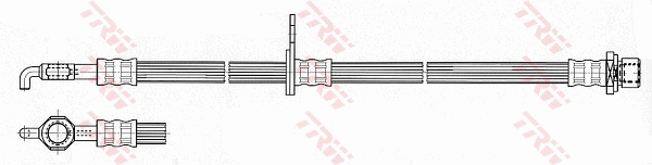 TRW Bremseslange PHD534 for TOYOTA