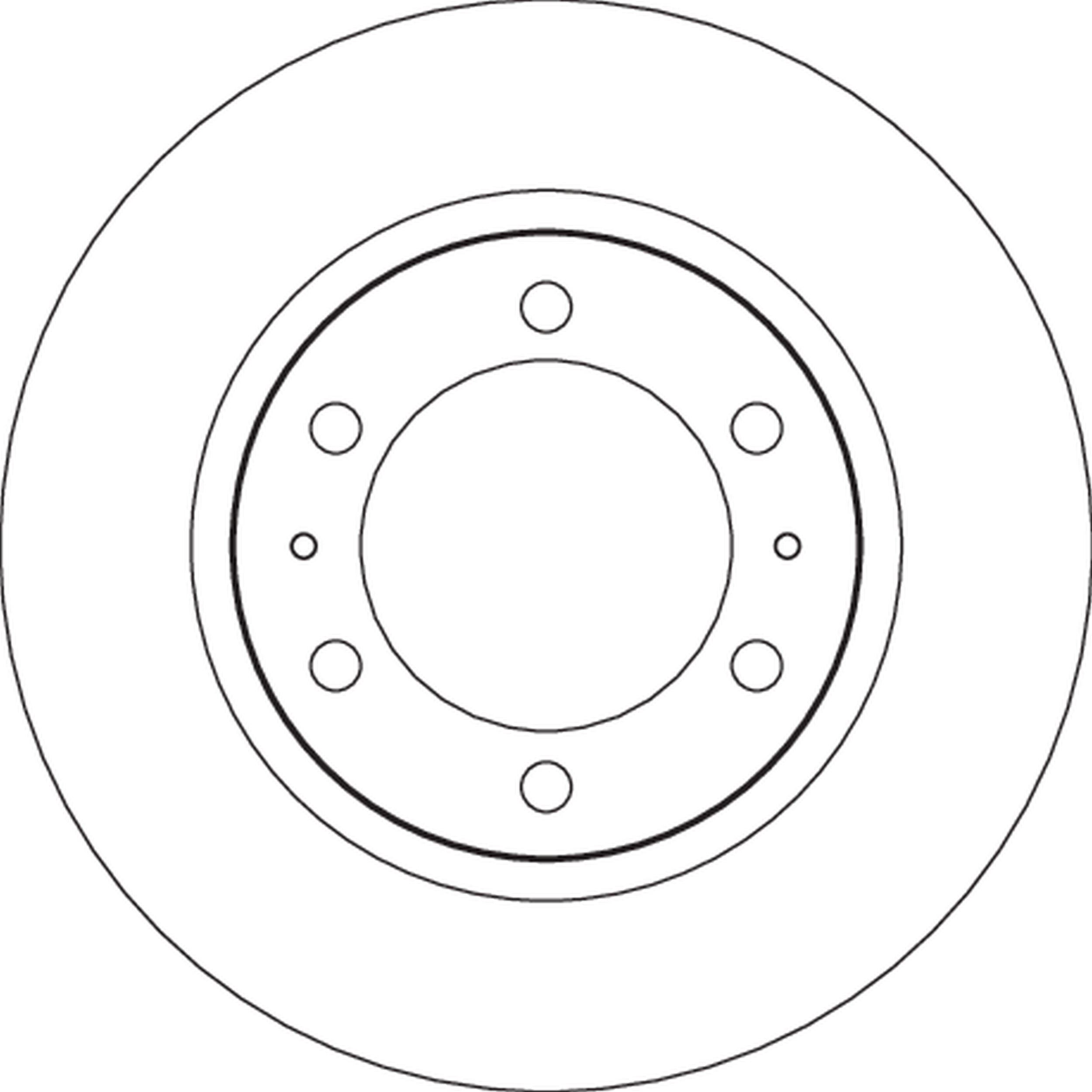 TRW Bremseskive df6726s 319mm 28mm for TOYOTA