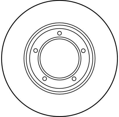 TRW Bremseskive df1803 298mm 24mm for LAND ROVER