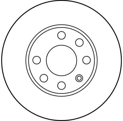 TRW Bremseskive df1607 fuld 236mm 10mm for OPEL VAUXHALL