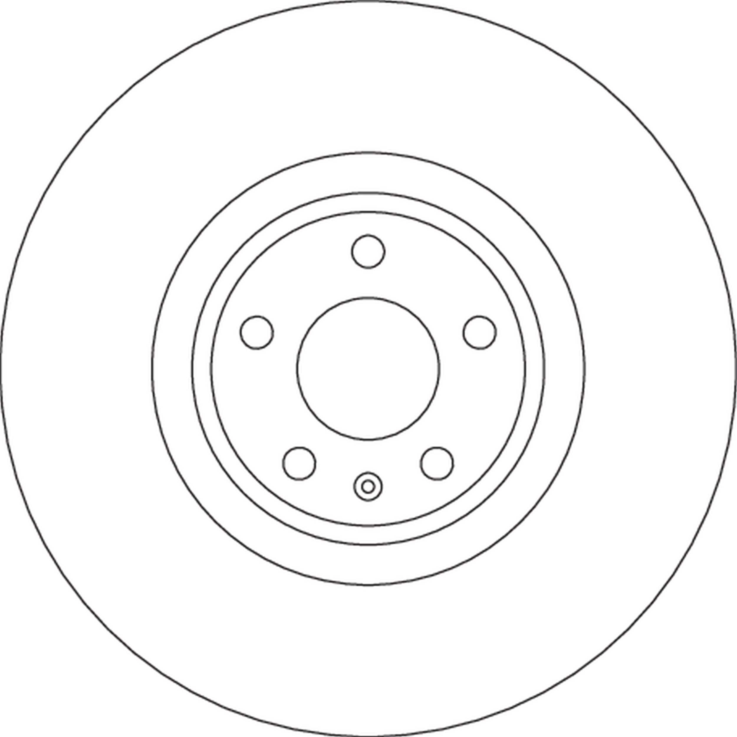 TRW Bremseskive DF6729S 349mm 34mm for AUDI VW
