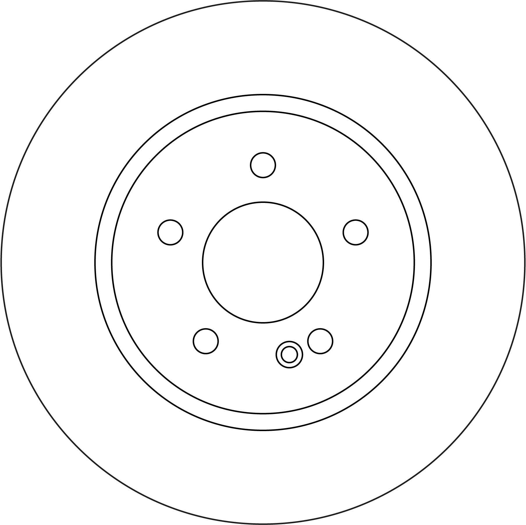 TRW Bremseskive DF6680 300mm 12mm for MERCEDES-BENZ