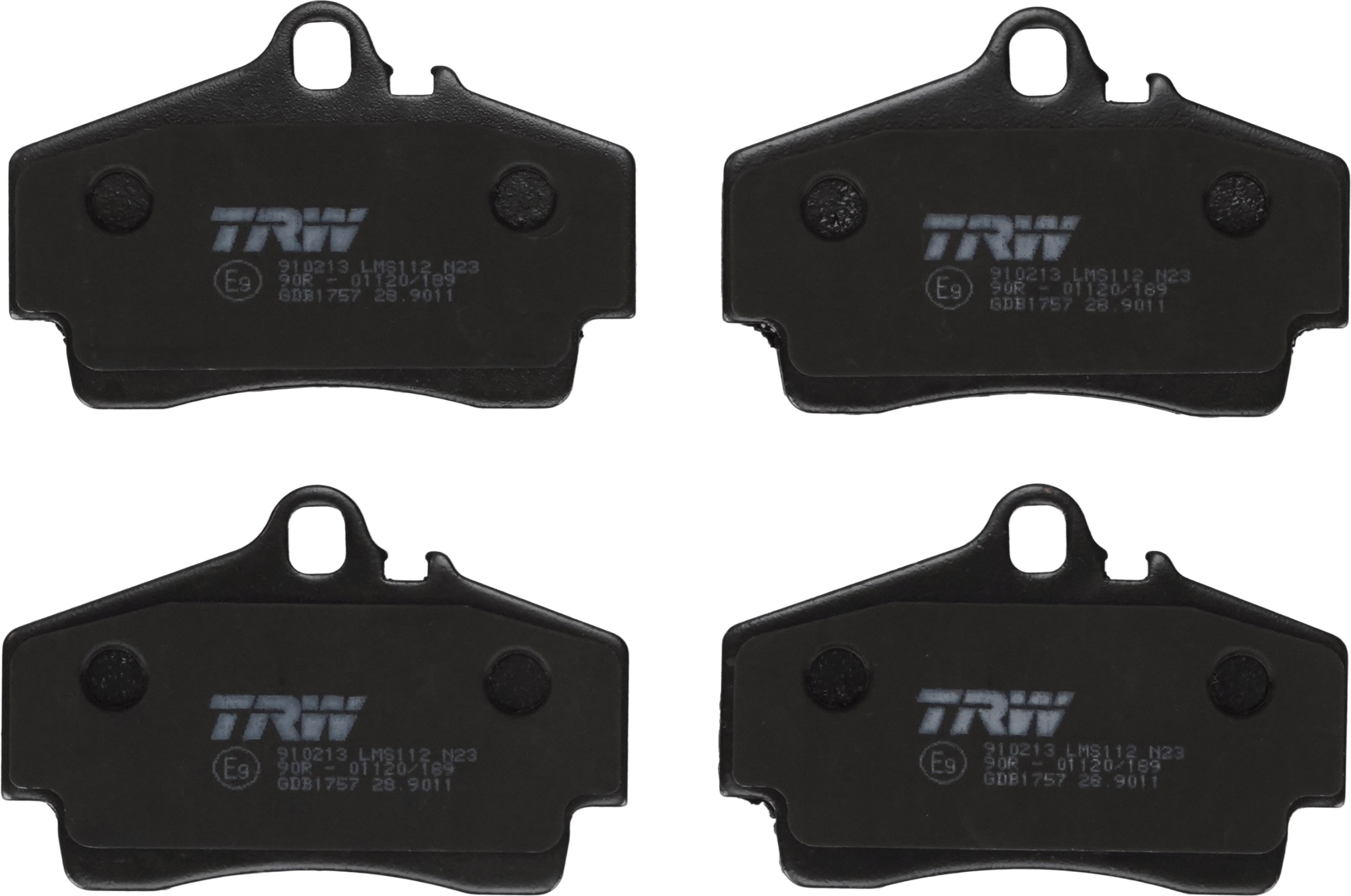 TRW Bremseklodser gdb1757 for PORSCHE