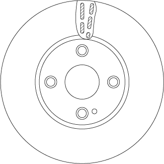 TRW Bremseskive df6793 258mm 22mm for MAZDA