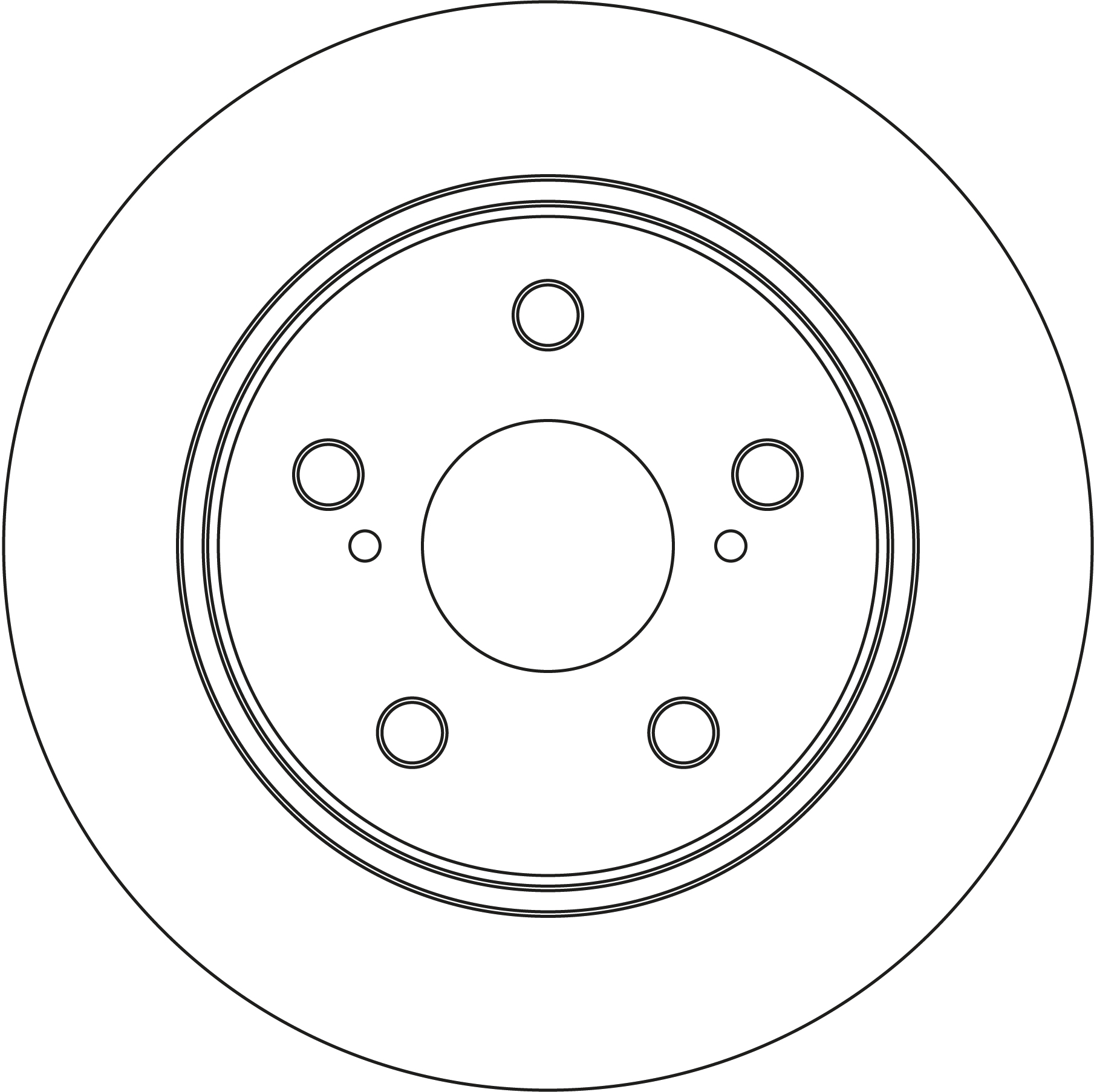 TRW Bremseskive DF6732 270mm 9mm for TOYOTA