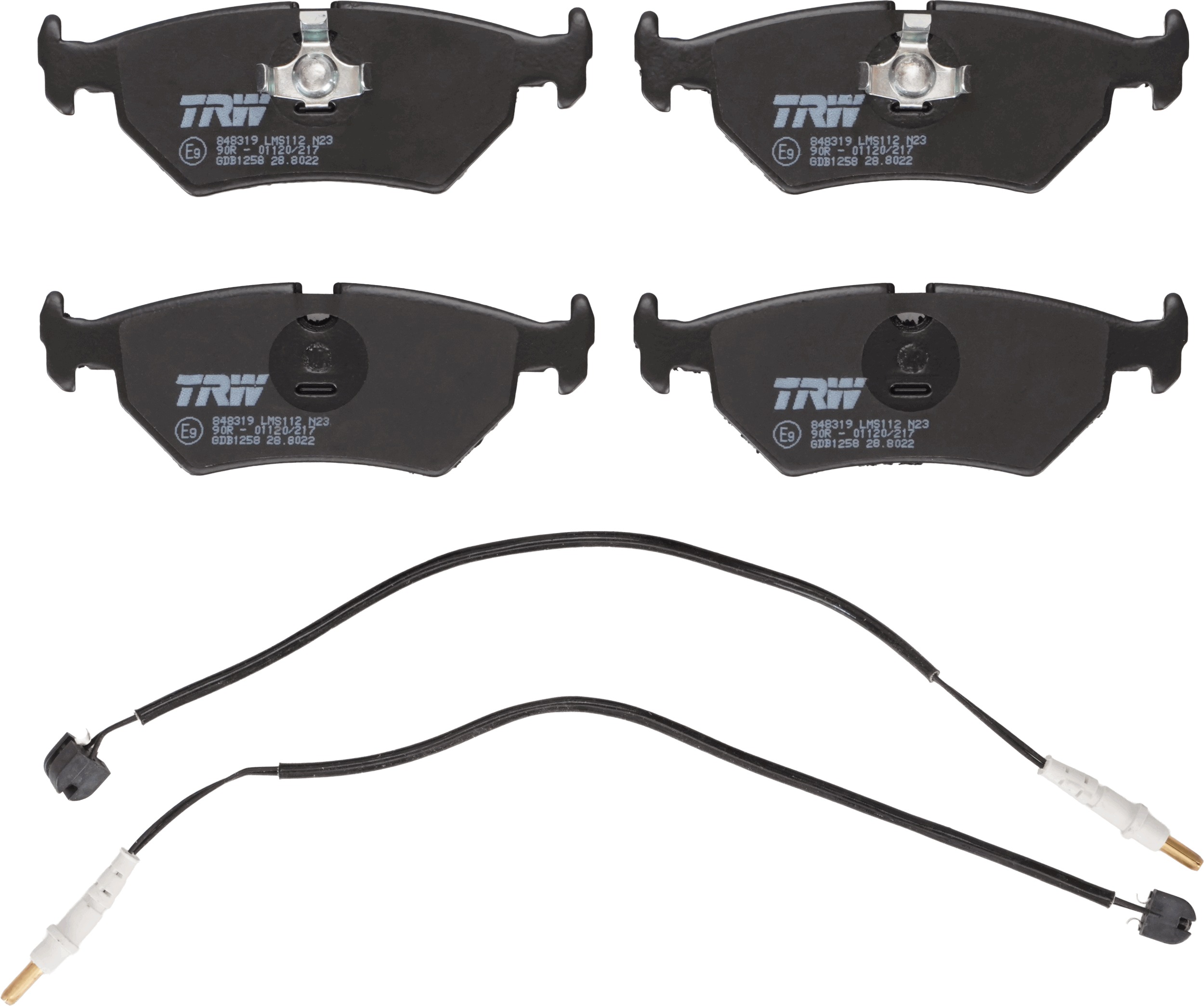 TRW Bremseklodser gdb1258 for PEUGEOT FIAT LANCIA