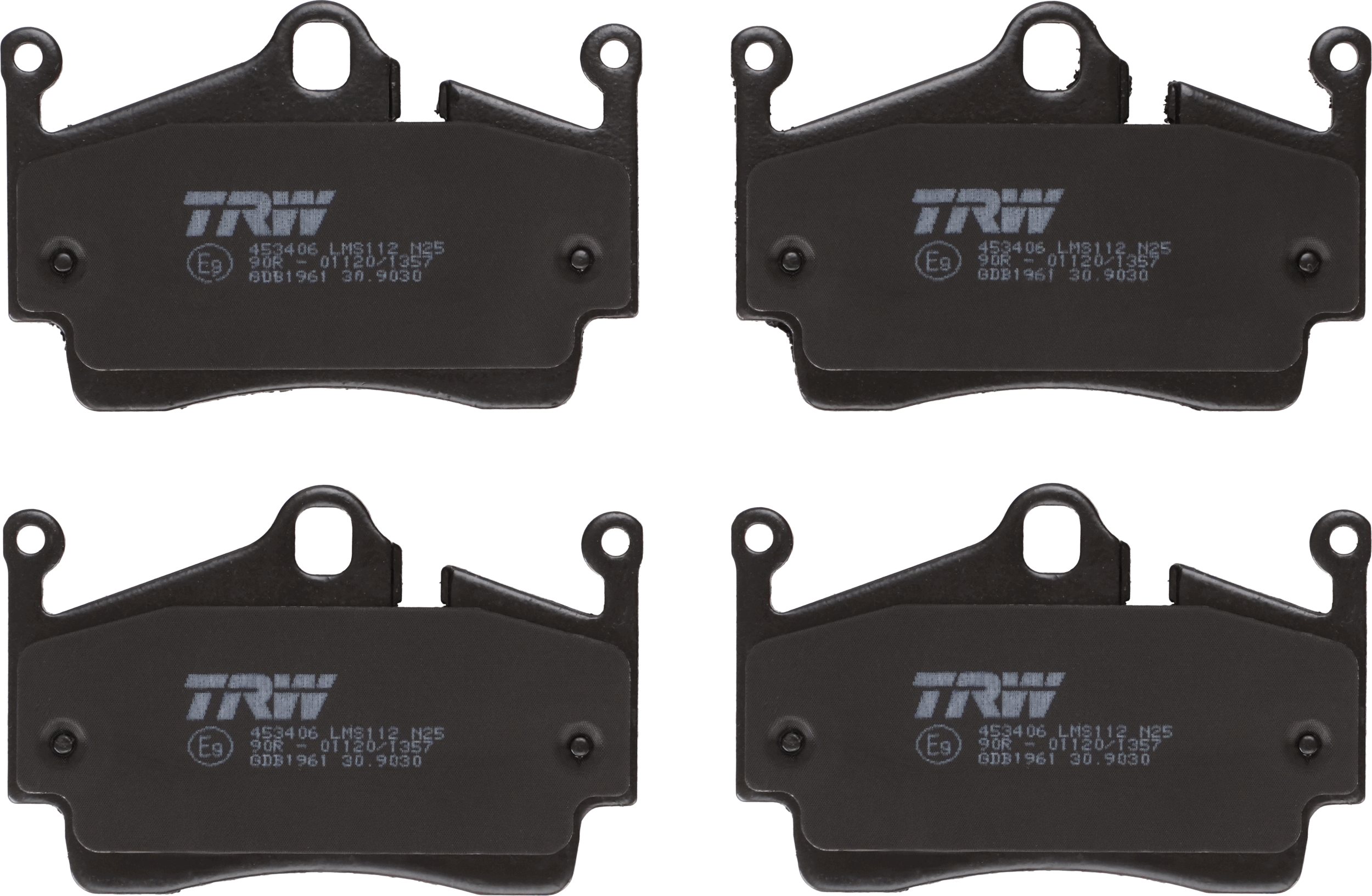 TRW Bremseklodser gdb1961 for PORSCHE
