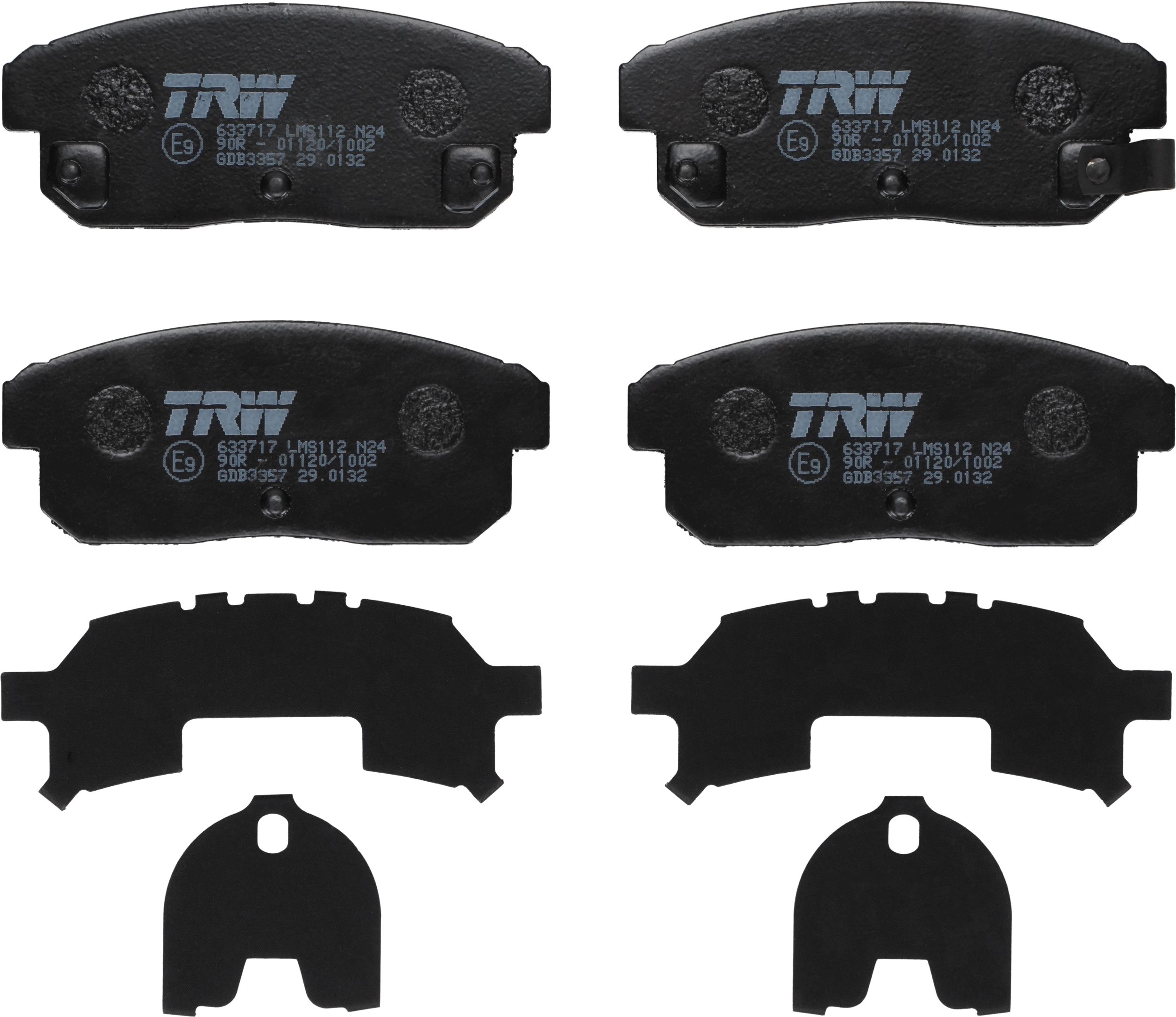 TRW Bremseklodser gdb3357 for INFINITI SUZUKI MAZDA