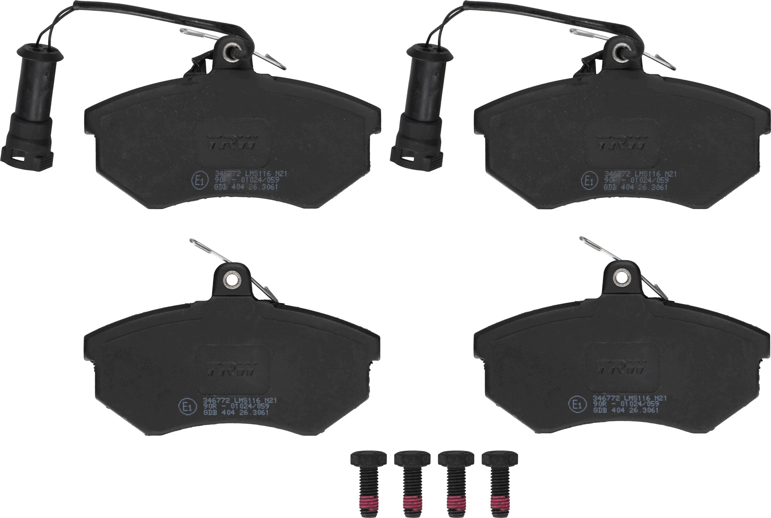 TRW Bremseklodser gdb404 for BRILLIANCE VW SEAT CHERY