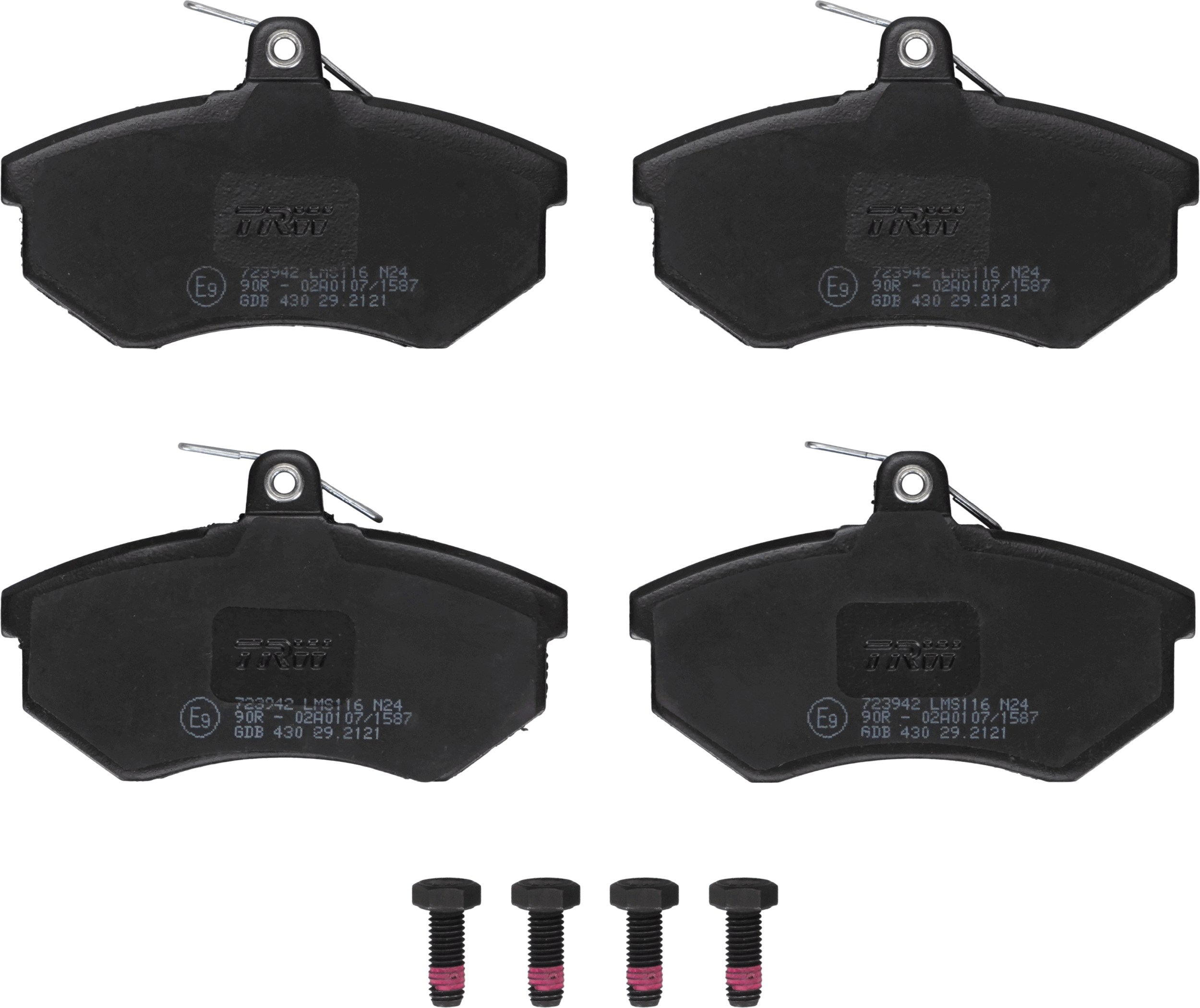 TRW Bremseklodser gdb430 for VW AUDI