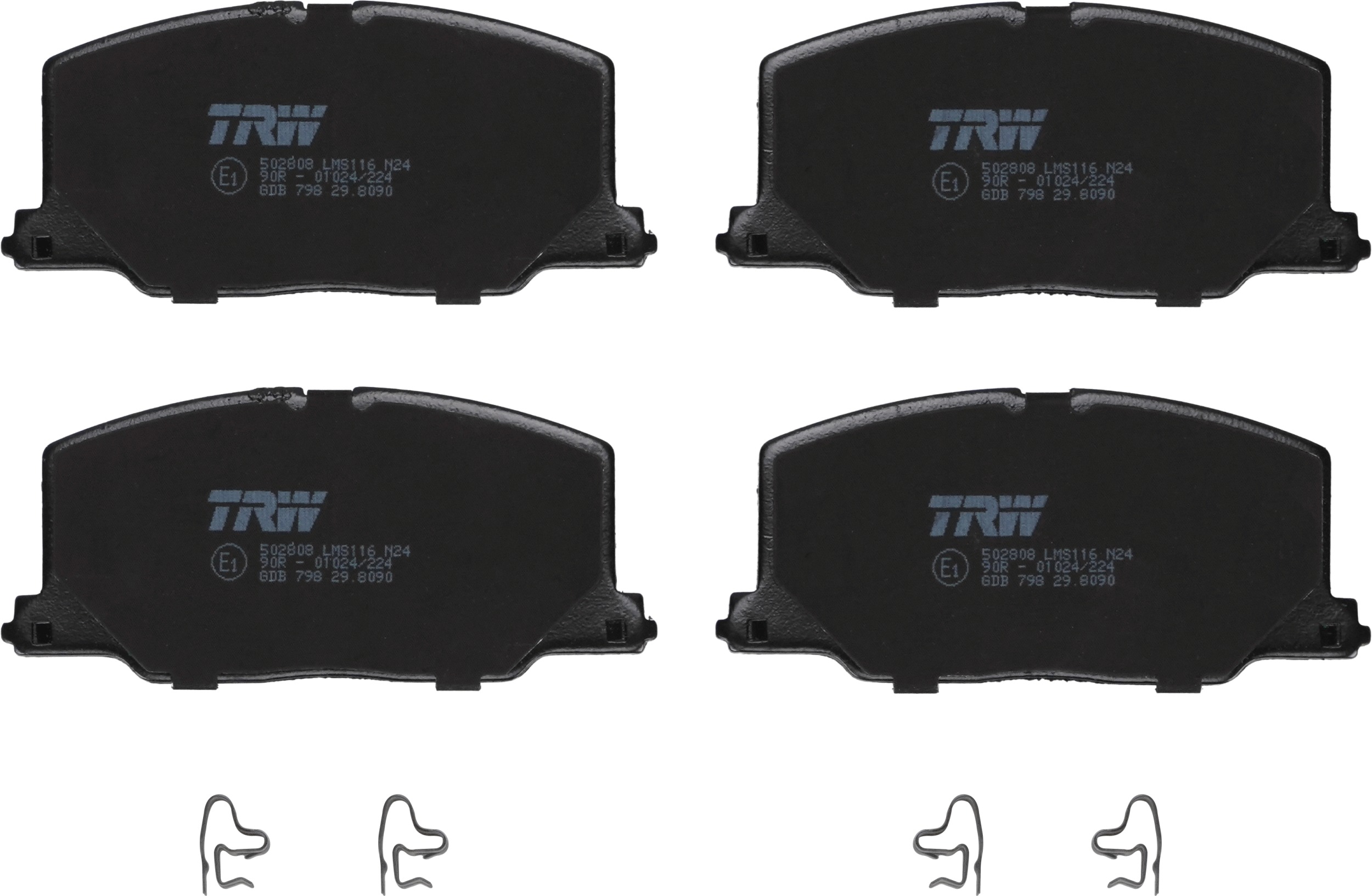 TRW Bremseklodser gdb798 for TOYOTA LEXUS