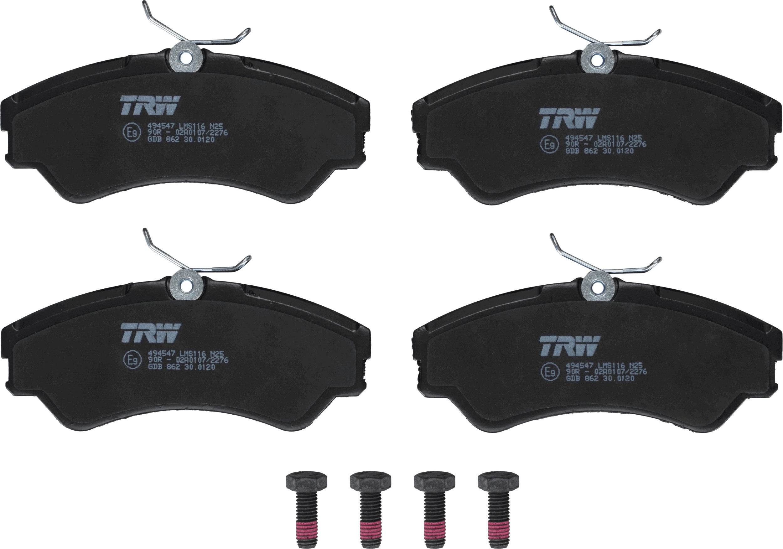 TRW Bremseklodser gdb862 for VW