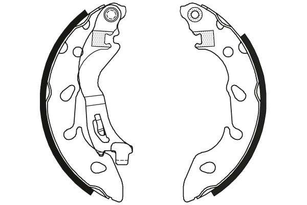 TRW Bremsebakkesæt gs8796 for FORD FIAT