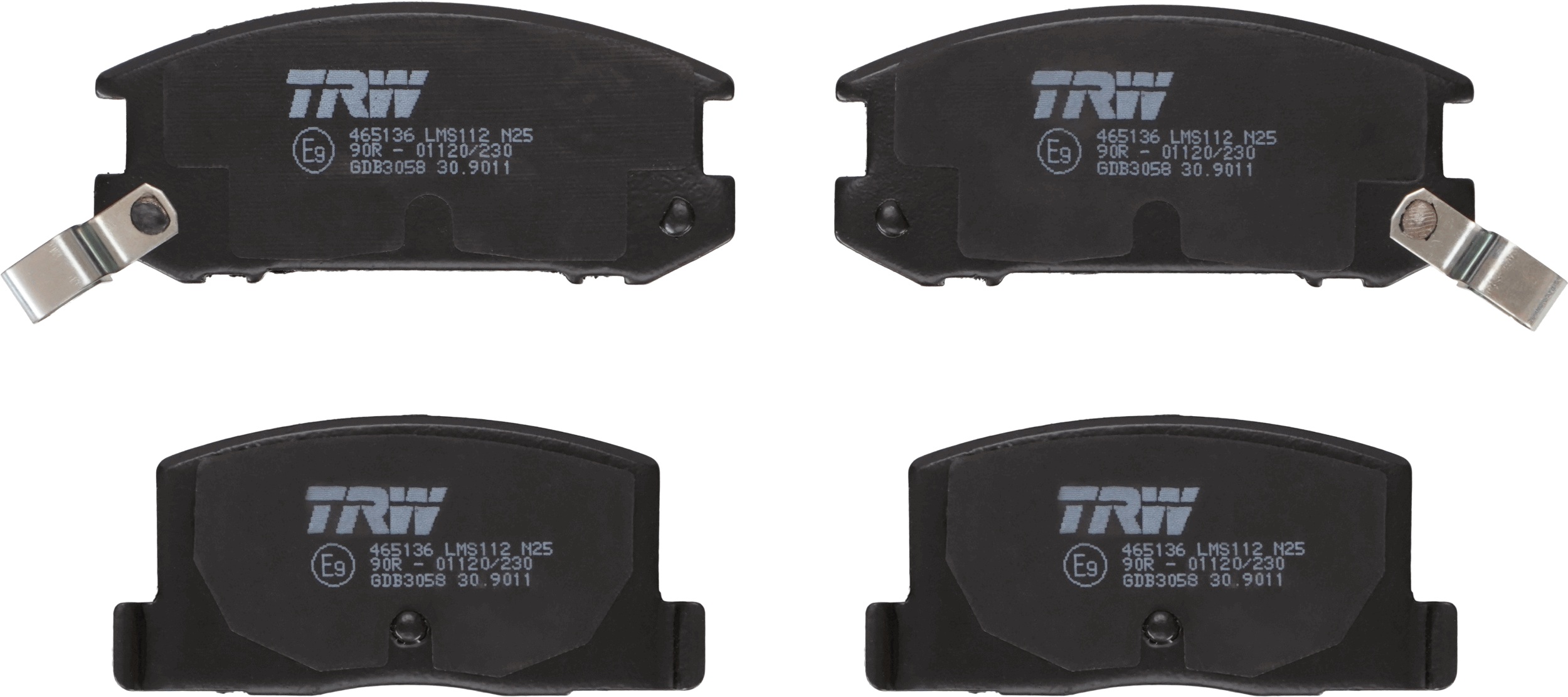 TRW Bremseklodser gdb3058 for TOYOTA