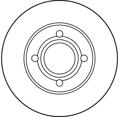 TRW Bremseskive df1530 256mm 22mm for VW AUDI