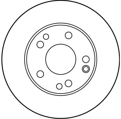 TRW Bremseskive df2814 262mm 22mm for MERCEDES-BENZ