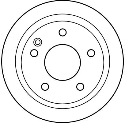 TRW Bremseskive df4224 270mm 22mm for MERCEDES-BENZ