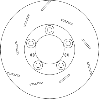 TRW Bremseskive df6320s 330mm 28mm for PORSCHE