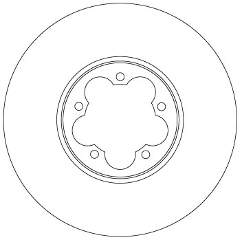 TRW Bremseskive df6921s 308mm 31mm for FORD