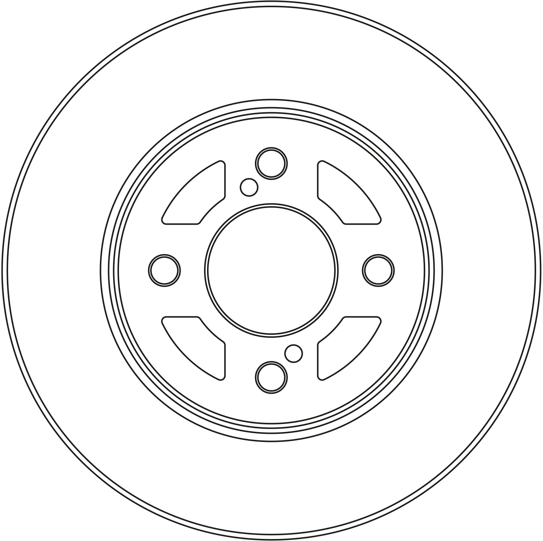 TRW Bremseskive df6738 252mm 20mm for SUZUKI